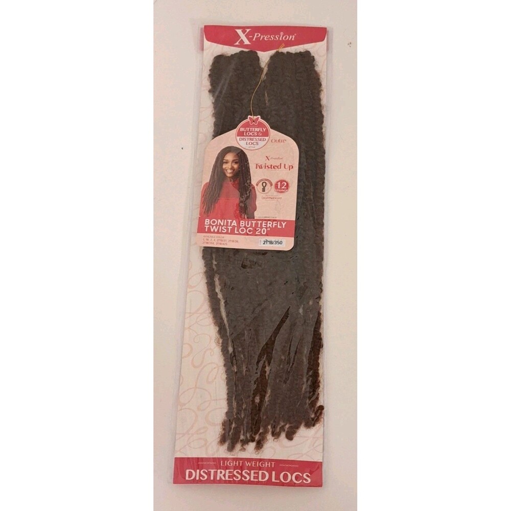 Outre Bonita Butterfly Twist Loc 20" 2T1B/350  Set Of Two NWT